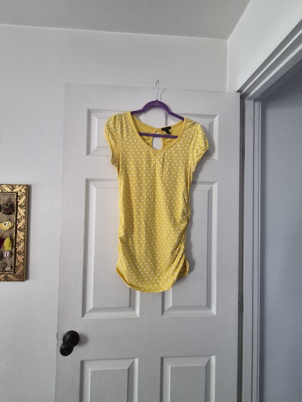 FANG Yellow Polka Dot Short Sleeve Tee